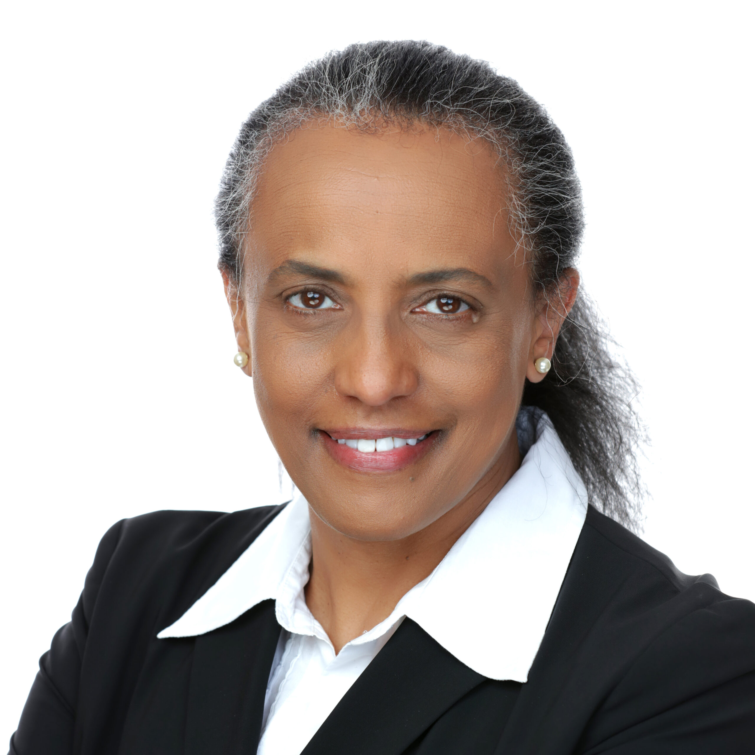Professional Headshot on white background for a woman